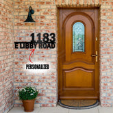 Custom Metal Home House Address Sign For Your Rock Or Wall Decorations